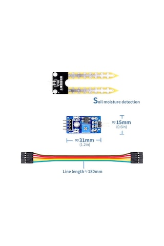 Alkatronik-Toprak Nem Sensörü Arduino Higrometre Soil Moisture Sensor