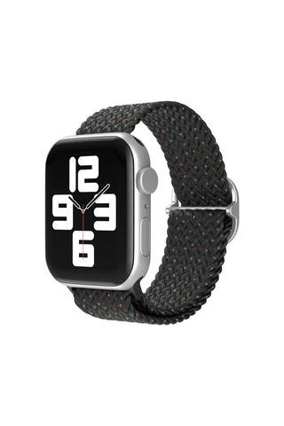 Newface Apple Watch Uyumlu 38mm Star Kordon - Benekli Siyah