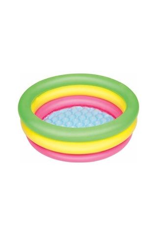 Bestway 51128 Çocuk Havuzu Zemin Şişme Havuz Küvet 70 x 24 CM Çok Renkli