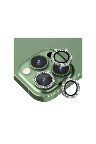 BİNANO Apple Uyumlu iPhone 14 PRO/14 PRO MAX TAŞLI KOYU YEŞİL K