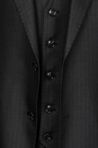 İlayda Emir Luxury, İtalyan Kesim, Slim Fit, Blazer, Çizgili, Erkek Takım Siyah