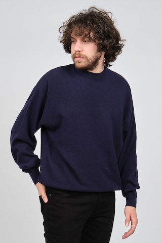 Ida Erkek Lambswool Bisiklet Yaka Kazak 0593154 Lacivert Lacivert