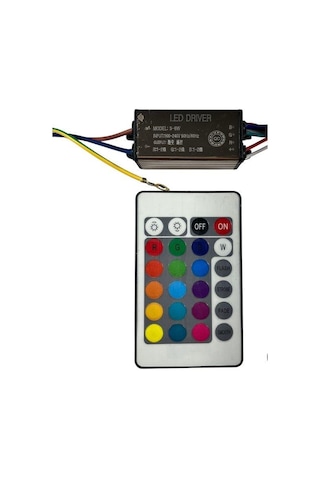 Rgb Wallwasher Driver 3-6x1w Ir Kumandalı