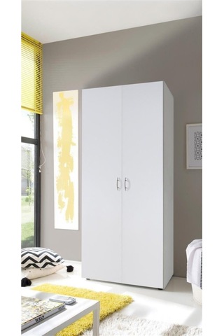 Giyinme Dolabı - Çok Amaçlı Dolap - Gardırop 80 Cm Beyaz