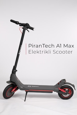 A1 Max Elektrikli Scooter 350w Güç - Kırmızı Kırmızı - Siyah