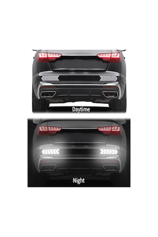 Ok İşareti Reflektörlü Oto Aksesuar Sticker Işıldak Yapıştırıcı