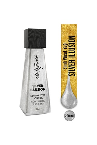 Eda Taşpınar Silver Illusion Gümüş Işıltı Simli Vücut Yağı 200 ML