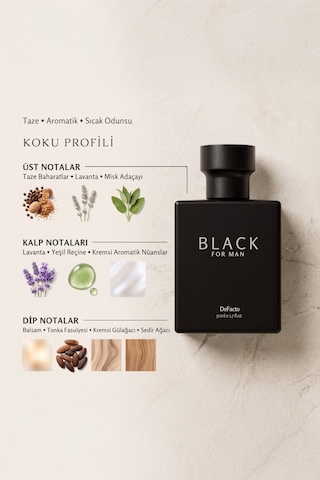 DeFacto Black Erkek Aromatik 50 ml Parfüm L4179AZNSBK23