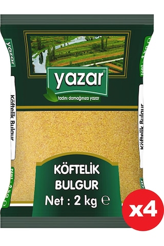 Yazar Köftelik Bulgur 4 x 2 KG