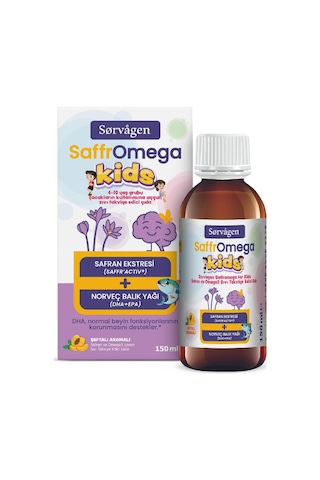 Sorvagen Saffromega Kids Safran Ve Omega3 -150 Ml
