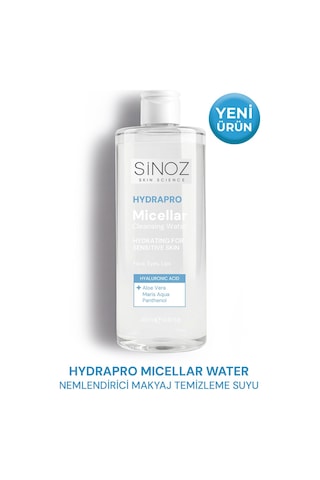 Sinoz Hydrapro Micellar Water Hassas Ciltler İçin Nemlendirici Makyaj Temizleme Suyu 400 Ml