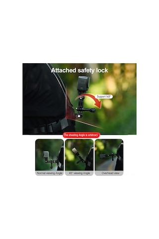 Novahub Geeksen Hızlı Ayrılabilir Manyetik Göğüs Kayışı - Gopro İçin Uyumlu Siyah Güçlü Sıkma Sayfası Siyah