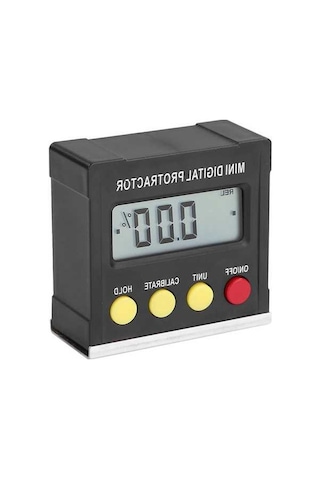 Novahub 360 Mini Dijital Açıölçer Eğimölçer Elektronik Seviye Kutusu Manyetik Taban Seviye İndikatörü Ölçüm Aletleri