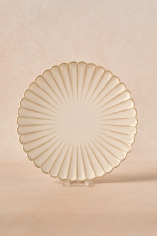 Karaca Daisy Pasta Tabağı 20,5 Cm Krem
