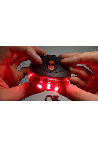 Bisiklet Arka Stop Far Işık Lazerli Açık Füme - Füme - Kahverengi