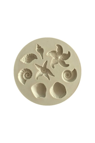 Jms Kek Dekor Araçları Dıy Deniz Yaratıkları Kabuklu Denizyıldızı Kabuk Fondan Kek Şeker Silikon Kalıplar Yaratıcı