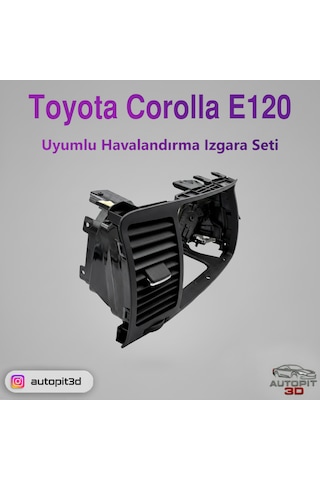 Toyota Corolla E120 Uyumlu Havalandırma Izgara Seti