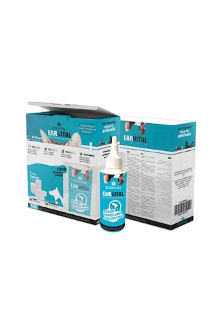 Earvital Kedi Köpek Kulak Temizleme Losyonu Solüsyonu 150ml Disk Pamuk Hediyeli