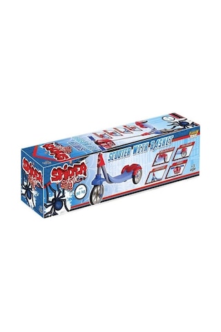 Furkan Toys Spider Style 3 Tekerli Frenli Sepetli Scooter