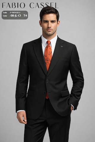 Regular Fit Takım Elbise Siyah Siyah - Siyah