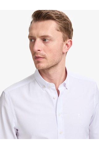 Pierre Cardin Erkek Beyaz Gömlek Desenli 50325365-vr013