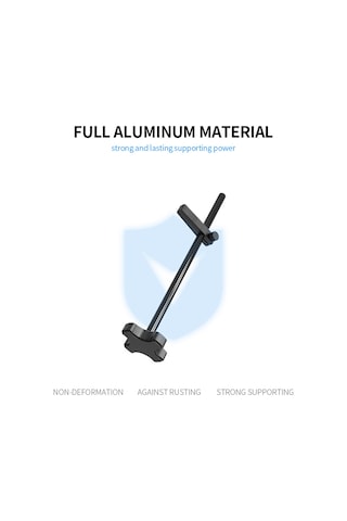 Geeroyoo Gm961 Alüminyum Grafik Kart Tutucu - Dikey Montajlı Sabitleyici Braketi, Isıtıcı Ve Ekran Kartı Stabilizatörü Siyah