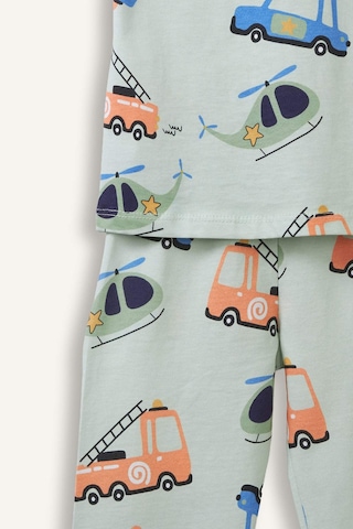 Defacto 2li Pijama Takımı Erkek Bebek H5618a526augn1181 Yeşil-gn1181