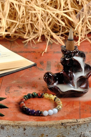 Ssilhoutte Doğaltaş Sertifikalı Koç Burcu Doğal Taş Kadın&erkek Bileklik Sitrin,jasper,ametist,kantaşı,akuamarin,akik Çok Renkli