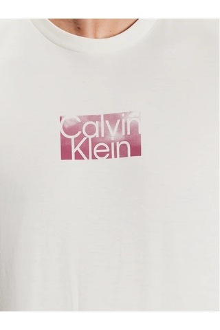 Calvin Klein Calvın Kleın Erkek T-shırt K10k111119-yah Krem