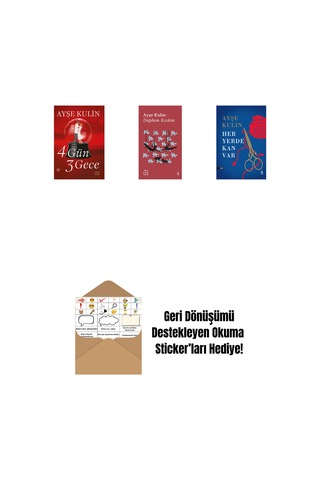 4 Gün 3 Gece + Everest Açıkhava 19 - Doğdum. Kızdım + Her Yerde Kan Var Ciltli + Okuma Sticker'ları