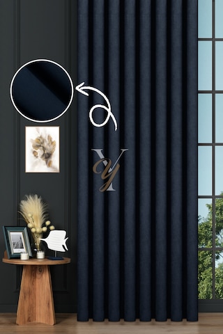 Petek Fon Perde V-1038 İndigo Indigo