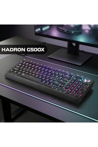 Hadron G500xb Mekanik Gaming Klavye Blue Switch Rgb Aydınlatmalı 104 Tuş - Siyah - 1 Adet