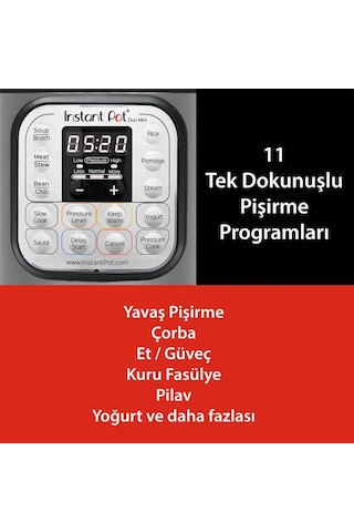 Instant Pot Duo 7 Si 1 Arada 5.7 L Akıllı Buharlı Pişirici