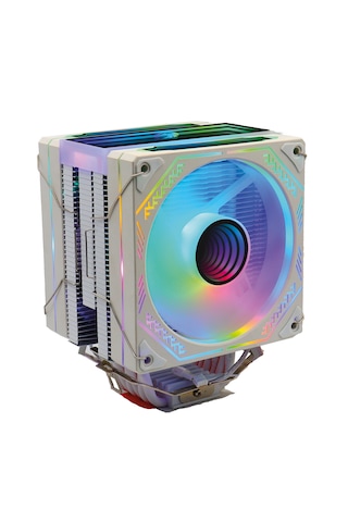 Zoko Ice Pro Wp6 Beyaz Auto Rainbow Fanlı Kule İşlemci Fanı