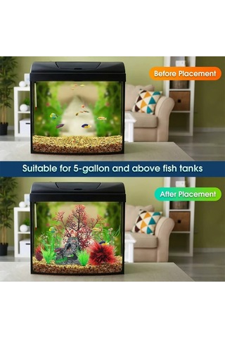 Reedark 18 Adet Akvaryum Dekorasyonu: Gerçekçi Plastik Su Bitkileri, Farklı Boyutlarda, Su Kalitesini Etkilemez, Balık Tankı Dekoru