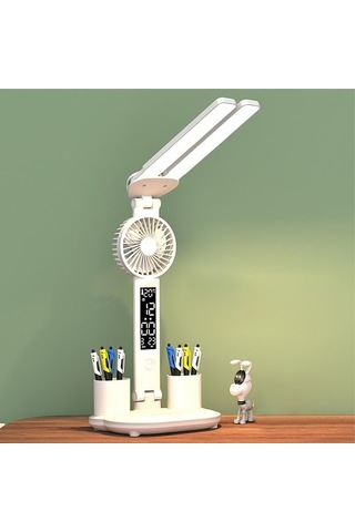 Maoyaya Suntek Fanlı Kalemlikli Masa Lambası Çiftli Merkez Ofis, Güçlü Filtreli Diğer