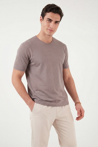 Buratti Erkek T Shirt 5904030 Kahve Kahve
