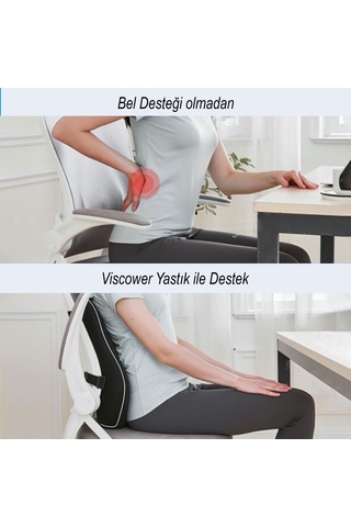 Viscower Anatomik Omurga Destekli Sırt Ve Bel Yastığı