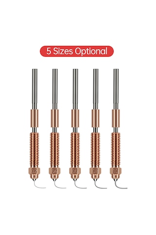 Ximistore9 Ender-3 V3 / K1c / K1 Max İçin 0.4mm Krom Zirkon Bakır Nozul 3d Yazıcı Aksesuarı