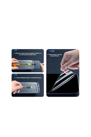 Apple Uyumlu iPhone 16 Pro Max Zore 3d Mobi Hd Temperli Cam Ekran Koruyucu