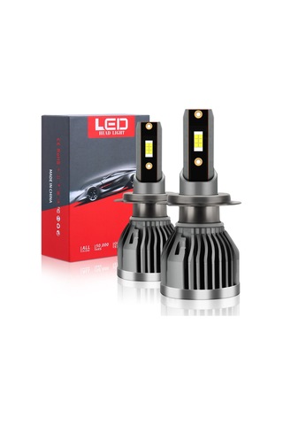 Jeehugo Q3 Modeli H7 Arayüzlü Araba Led Farları - 6000k Parlak Beyaz Işık, Ip68 Su Geçirmez, 50.000 Saat Ömür, Kolay Kurulum 1 Çift