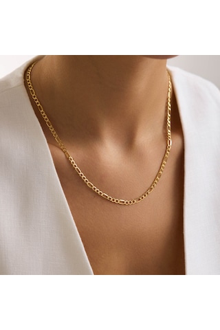 Figaro Zincir 14 Ayar 50 Cm - 3 Mm T14434 Renkli