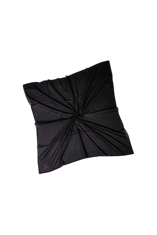 Mim Eşarp Valino Organik Pamuk Düz Renk Eşarp 100x100 Cm - Doğal Ve Nefes Alabilen Kumaş Siyah