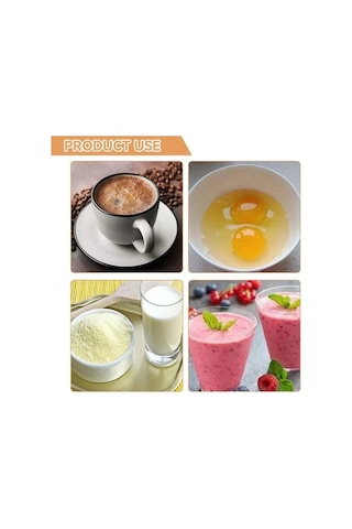 Ulzyvf Yumurta Siyah Siyah Mutfak Mini Mikser Mikser Köpürtücü Kahve Kablosuz Frother Elektrikli El Çırpma Çırpma Çırpma Çırpıcı Cappuccino Blender Araçları Yh Siyah