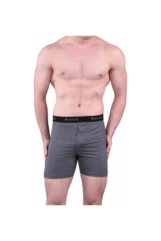 Berrak 1059 Likralı Düğmeli Erkek Boxer 6 Adet