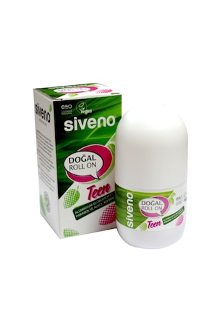 Siveno Doğal Teen Pink Kadın Roll-On Deodorant 50 ML