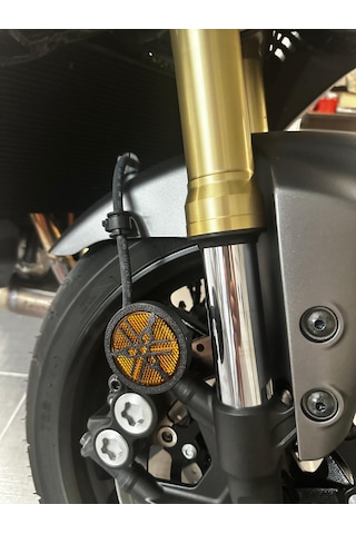Yamaha Mt-09 Uyumlu Logo Detaylı Ön Reflektör Kapağı Seti Siyah