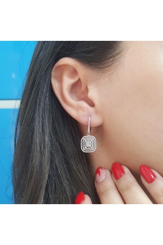 Lova 0,77 Karat Baget Pırlanta Küpe - 3030052