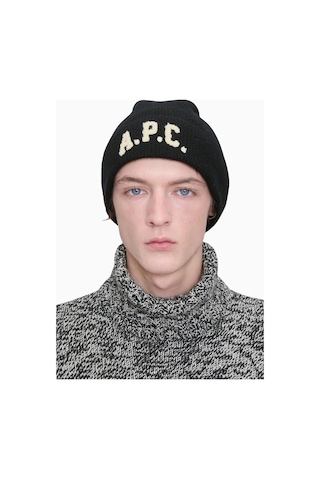 A.p.c Axel Beanie Unisex Yumuşak Ve Sıcak %100 Yün Bere Siyah