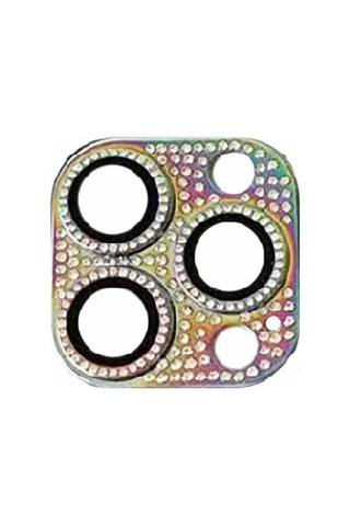 Apple Uyumlu iPhone 11 Pro Max Full Taşlı Kamera Lens Koruyucu Çerçeveli